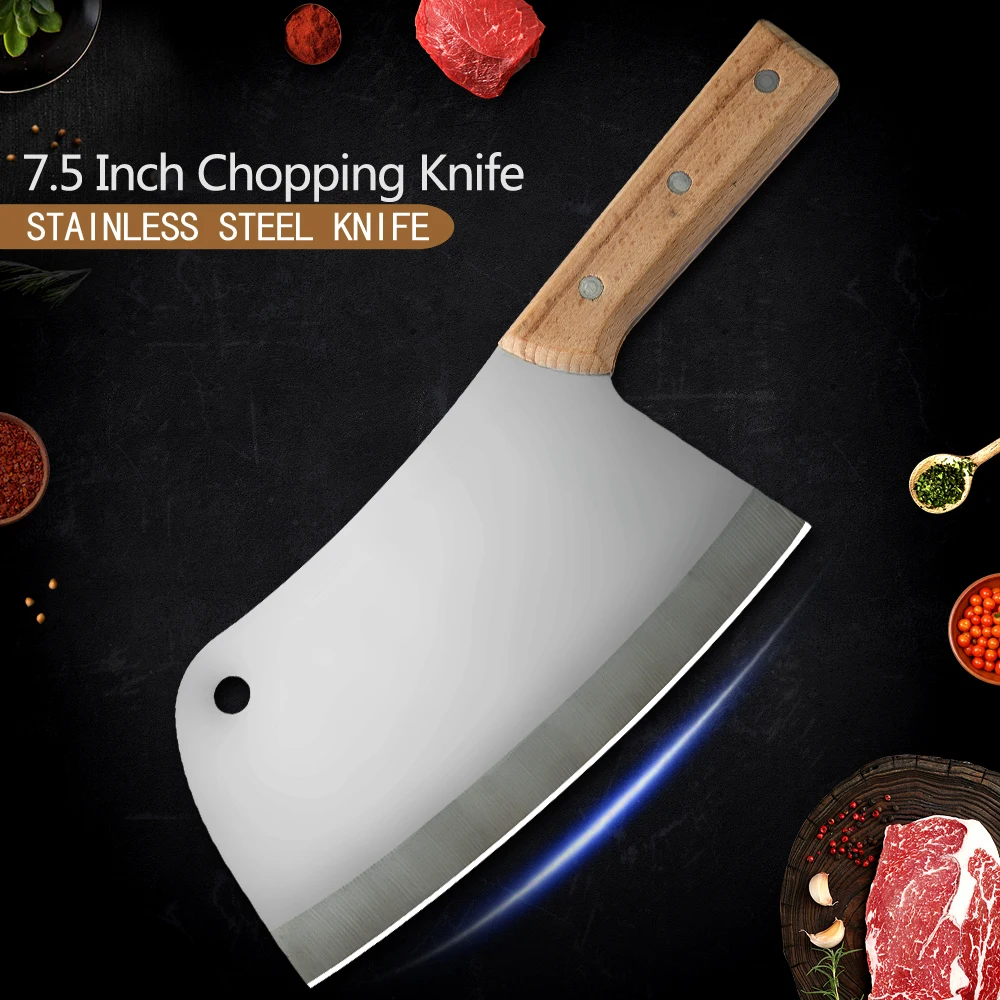 MUZ кухонные ножи из нержавеющей стали инструменты мясорубка китайский мясник