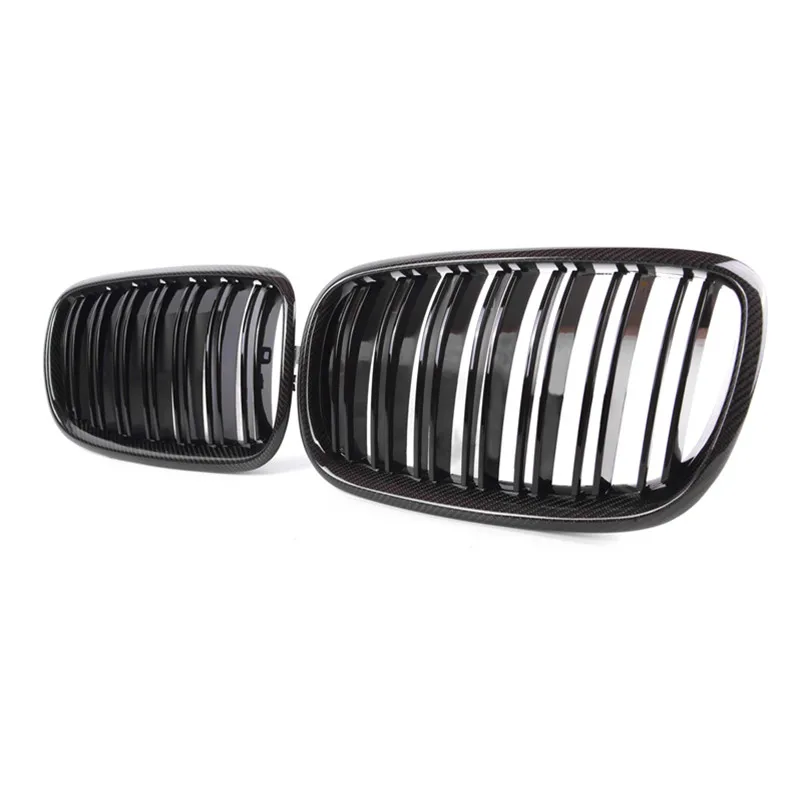 2 PCS Car Auto Body Parts Glossy Black Dual Slat Front Bumper Grille For BMW X5 E70 2008-2014 Carbon Fiber Racing Grill
2 PCS Car Auto Body Parts Glossy Black Dual Slat Front Bumper Grille For BMW X5 E70 2008-2014 Carbon Fiber Racing Grill