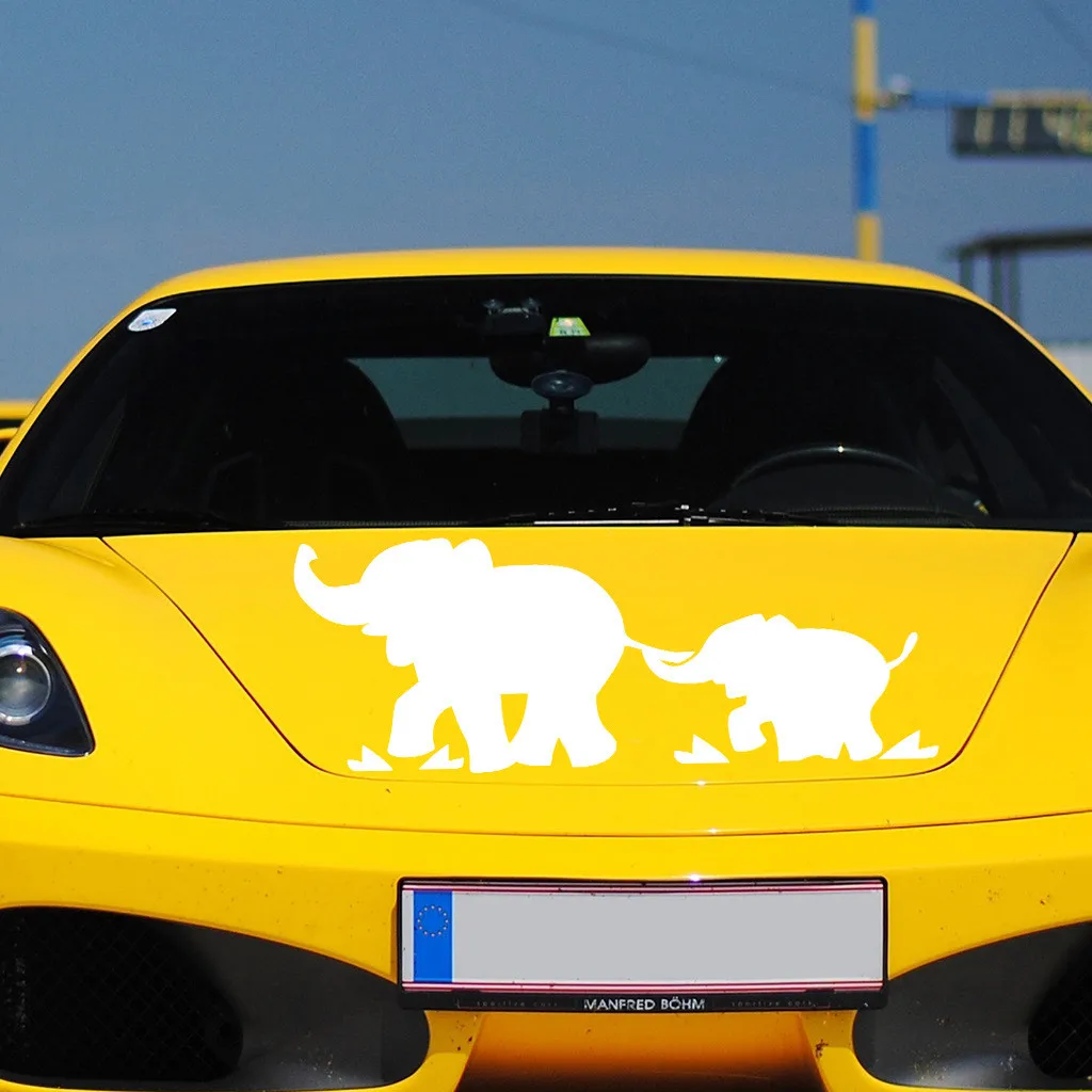 Car Sticker Elephant Mom&baby Decal Vinyl Car Tank Pad Window Bumper Sticker New Auto Outside Decoration Accessories Car Decals 
Car Sticker Elephant Mom&baby Decal Vinyl Car Tank Pad Window Bumper Sticker New Auto Outside Decoration Accessories Car Decals