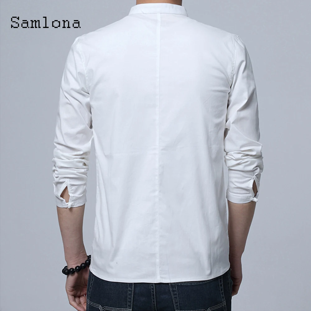 Fashion Linen Tops Long sleeved Single Breasted Blouse Plus Size Men clothing Summer Casual Open Stitch Thin shirt Mens 4XL
Fashion Linen Tops Long sleeved Single Breasted Blouse Plus Size Men clothing Summer Casual Open Stitch Thin shirt Mens 4XL