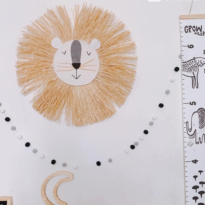 Cartoon Lion Hanging Decorations Cotton Thread Weaving Animal Head Wall Ornament
Cartoon Lion Hanging Decorations Cotton Thread Weaving Animal Head Wall Ornament