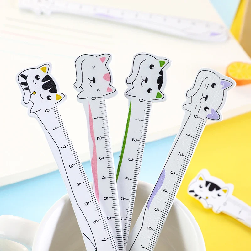 Kawaii Cat Wooden Straight Rulers Bookmarks Office Supplies Drawing Measuring Tool Accessories Cute Stationery Student Prizes
Kawaii Cat Wooden Straight Rulers Bookmarks Office Supplies Drawing Measuring Tool Accessories Cute Stationery Student Prizes