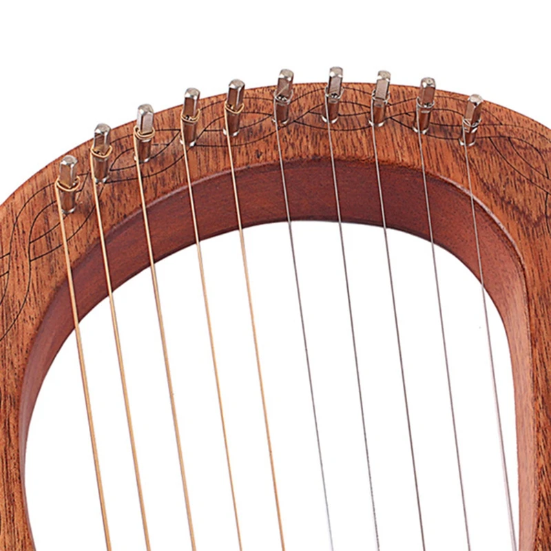 Wooden Harp 10 String Harp Portable Small Lyre with Durable String Musical Instrument Beginner Tools Boys Girls Gift
Wooden Harp 10 String Harp Portable Small Lyre with Durable String Musical Instrument Beginner Tools Boys Girls Gift