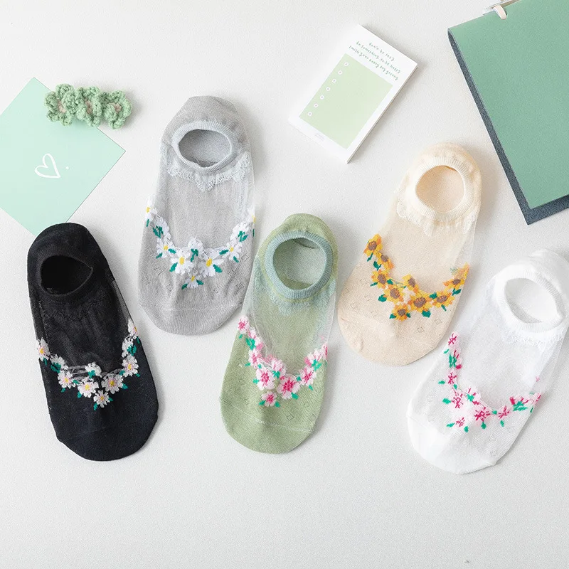 Crystal stockings for ladies, short socks with thin cotton soles, breathable boat socks, invisible spring and summer socks
Crystal stockings for ladies, short socks with thin cotton soles, breathable boat socks, invisible spring and summer socks