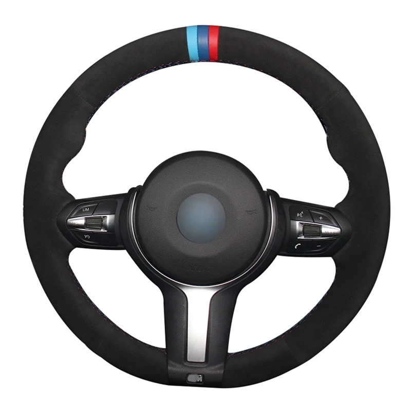 Car Steering Wheel Cover DIY Hand-stitched Black Suede For BMW F33 428i 2015 F30 320d 328i 330i 2016 M3 M4 2014-2016 F87
Car Steering Wheel Cover DIY Hand-stitched Black Suede For BMW F33 428i 2015 F30 320d 328i 330i 2016 M3 M4 2014-2016 F87