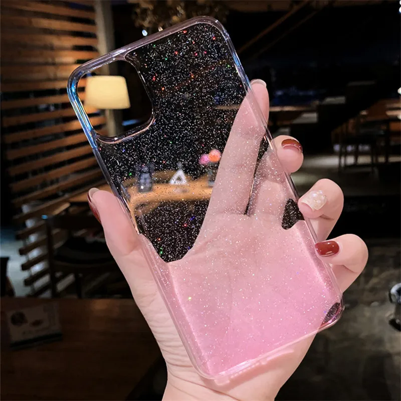 Блестящий Мягкий чехол со звездой для телефона Huawei P30 Pro P20 Lite P40 Nova 3i Honor 9X Golbal 8A 8S Mate