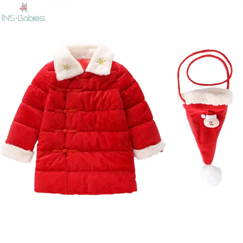 New Baby Clothing Girl Winter Coat Red Snowsuit Children Long Jacket Femal Kid Chinese Style Tang Suit Cotton Cheongsam With Bag
New Baby Clothing Girl Winter Coat Red Snowsuit Children Long Jacket Femal Kid Chinese Style Tang Suit Cotton Cheongsam With Bag