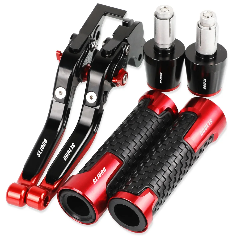 

SL 1000 Motorcycle Aluminum Brake Clutch Levers Handlebar Hand Grips ends For APRILIA SL1000 2000 2001 2002 2003 2004