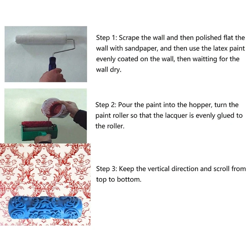 A Paint Roller 5 Inch Paint Brush Liquid Wallpaper Paint Patterned Tray with Plastic Handle
A Paint Roller 5 Inch Paint Brush Liquid Wallpaper Paint Patterned Tray with Plastic Handle