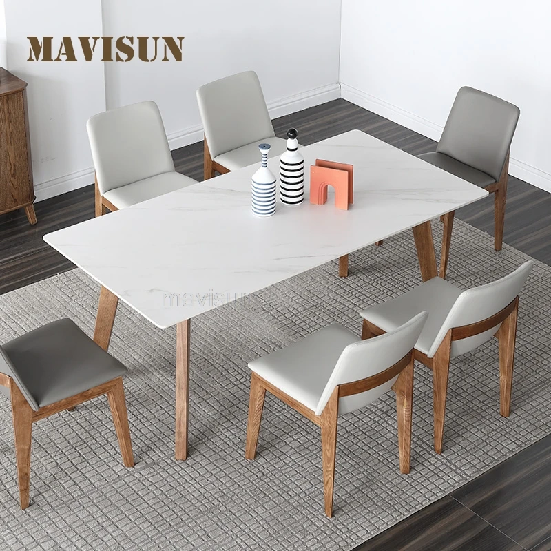 Nordic Light Luxury Natural Marble 1.6m Table With 6 Chairs Modern Simple Small Apartment Creative Customized Table For 4 People
Nordic Light Luxury Natural Marble 1.6m Table With 6 Chairs Modern Simple Small Apartment Creative Customized Table For 4 People
