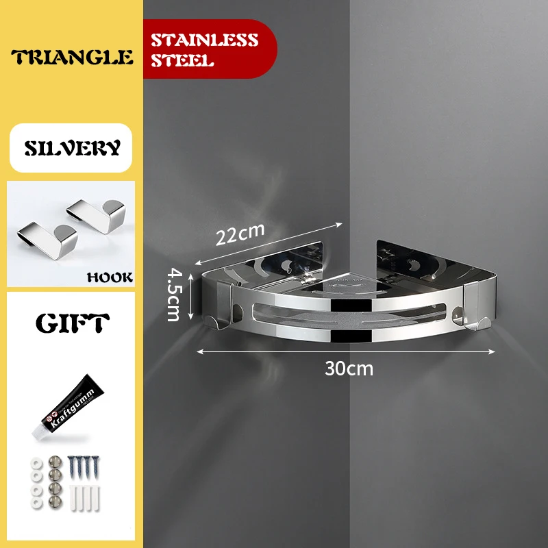 Угловая полка для ванной из нержавеющей стали
Угловая полка для ванной из нержавеющей стали