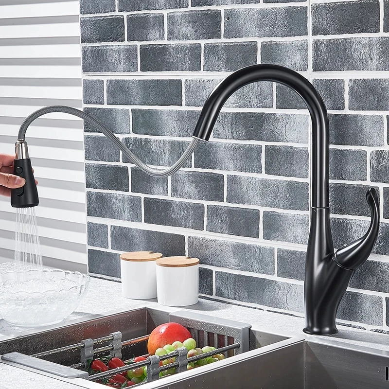 New Black Kitchen Faucets Pull Out Kitchen Sink Mixer Tap Single Lever Water Mixer Tap Crane For Kitchen 360 Rotation Mixer
New Black Kitchen Faucets Pull Out Kitchen Sink Mixer Tap Single Lever Water Mixer Tap Crane For Kitchen 360 Rotation Mixer