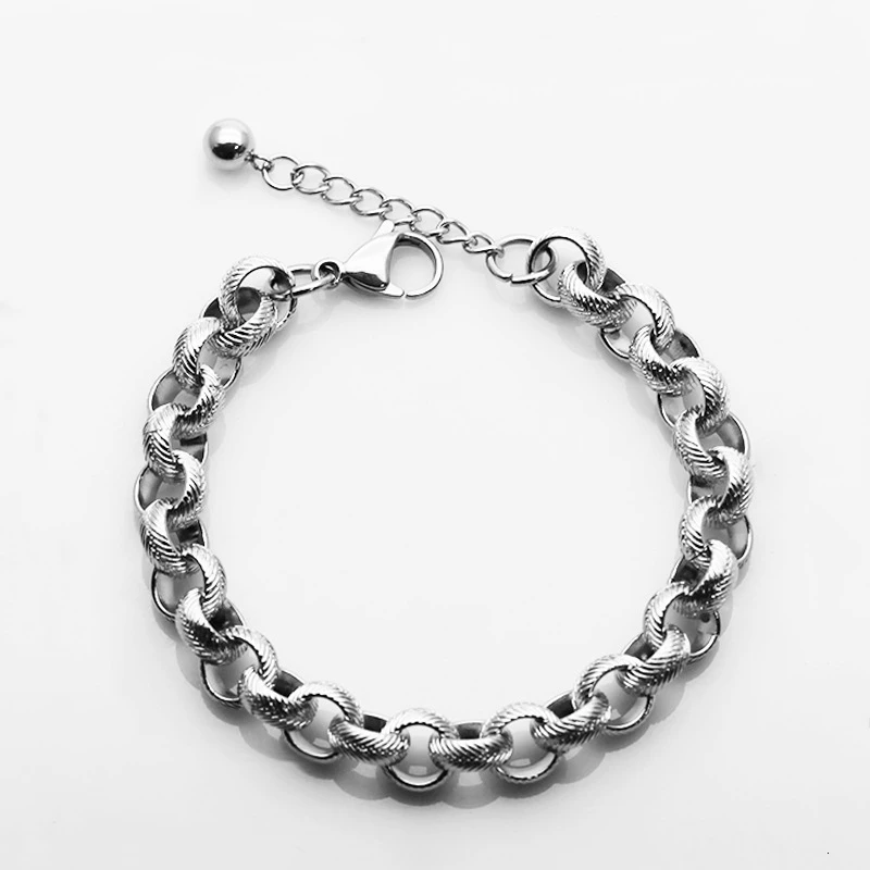 9mm Faceted Cart Circles Cross Chain Bracelets Stainless Steel Link Chain Bracelets for Women Men DIY Handmade Jewelry Gift
9mm Faceted Cart Circles Cross Chain Bracelets Stainless Steel Link Chain Bracelets for Women Men DIY Handmade Jewelry Gift