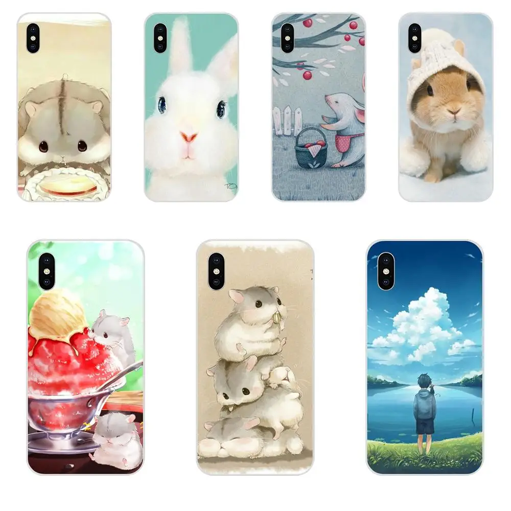 Кролик мышь Хомяк Новинка корпус телефона Fundas для Huawei P7 P8 P9 P10 P20 P30 Lite Mini Plus Pro Y9 Prime P