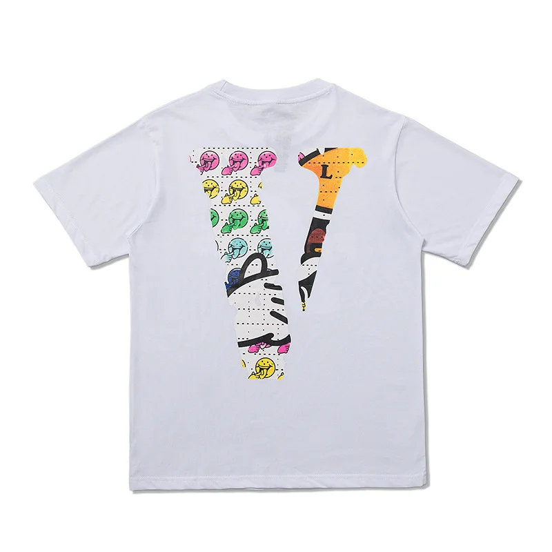 VLONE men t shirt 100% cotton streetwear Women's T-shirt USA summer Short sleeve brand hip hop tshirt Smiley friends
VLONE men t shirt 100% cotton streetwear Women's T-shirt USA summer Short sleeve brand hip hop tshirt Smiley friends
