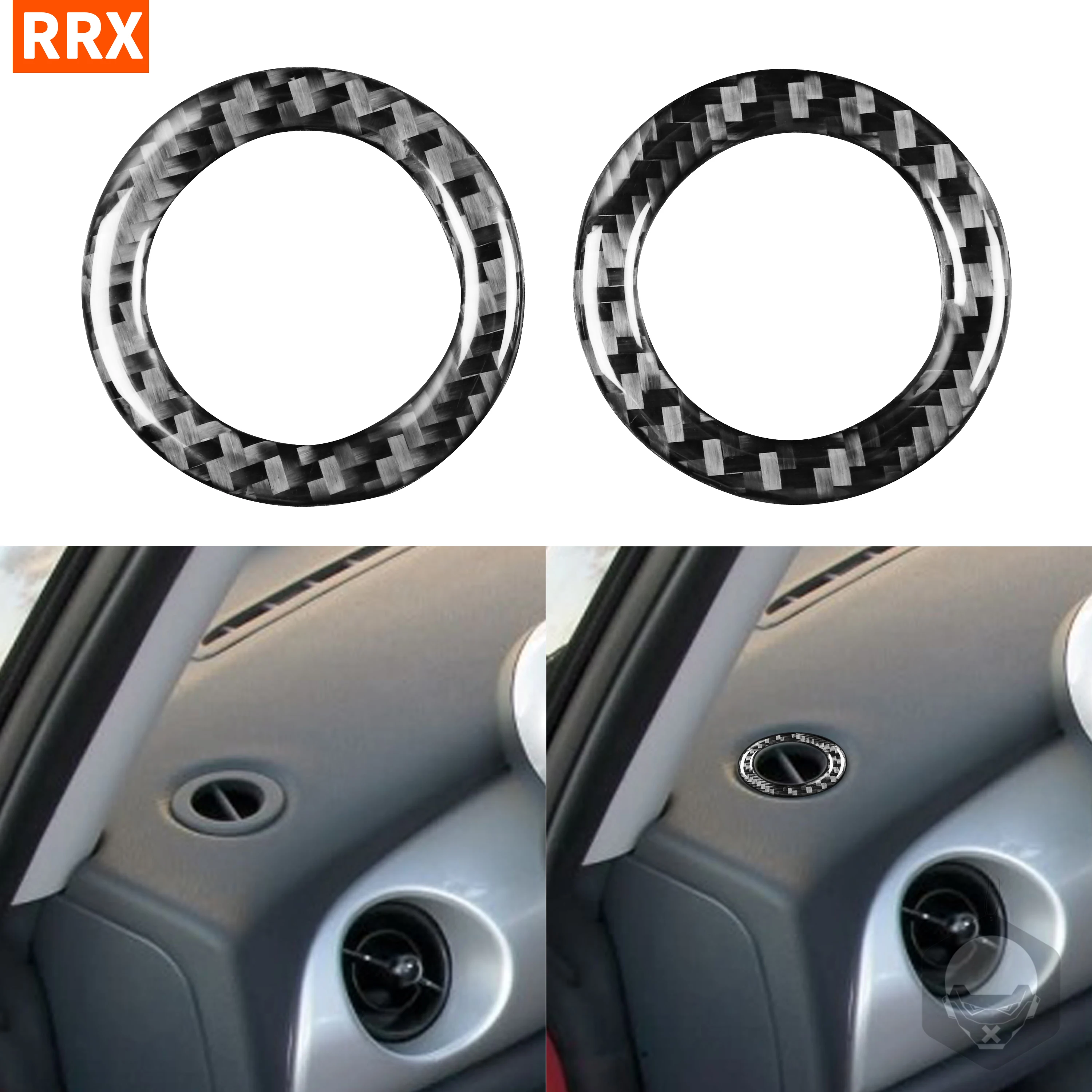 Наклейка из углеродного волокна для MINI COOPER R50 R53 2002 2003 2004 черного цвета, обе стороны, демистер, воздуховыпускной клапан, аксессуары для интерь...
Наклейка из углеродного волокна для MINI COOPER R50 R53 2002 2003 2004 черного цвета, обе стороны, демистер, воздуховыпускной клапан, аксессуары для интерь...
