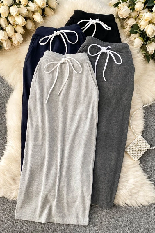 Korean Style Simple Solid Color Skirts In All Seasons Womin All-match High-waisted Slim-fit Mid-length Skirts
Korean Style Simple Solid Color Skirts In All Seasons Womin All-match High-waisted Slim-fit Mid-length Skirts