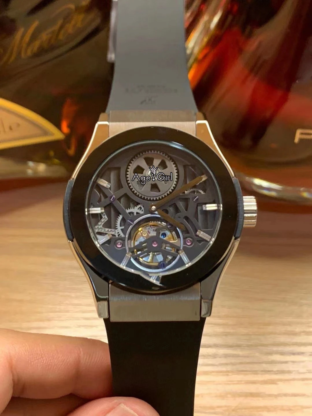 Luxury Brand New Men Automatic Mechanical Stainless Steel Watches Black Rubber Glass Back Watch Skeleton Tourbillion Rose Gold
Luxury Brand New Men Automatic Mechanical Stainless Steel Watches Black Rubber Glass Back Watch Skeleton Tourbillion Rose Gold
