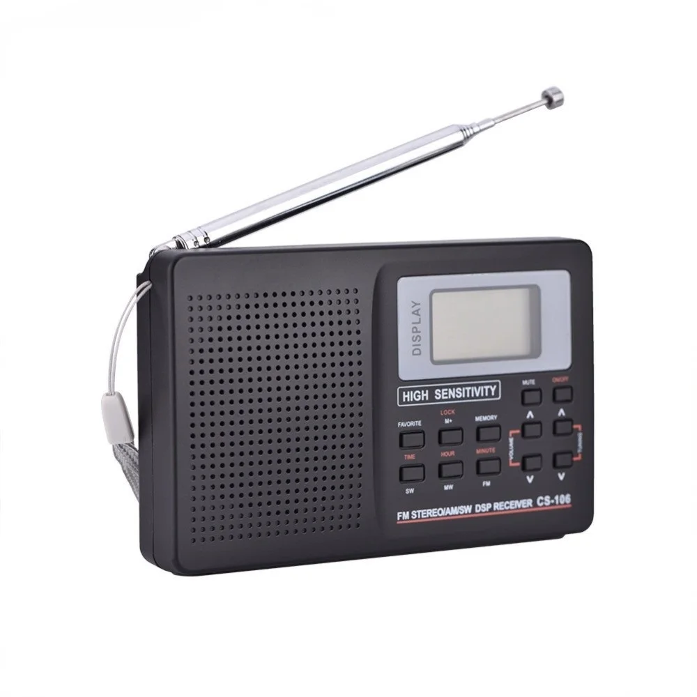 Full Band AM/SW/LW/TV/FM Radio Sound Full Frequency Receiver Receiving FM Radio with Timing Alarm Clock Portable Radio Black
Full Band AM/SW/LW/TV/FM Radio Sound Full Frequency Receiver Receiving FM Radio with Timing Alarm Clock Portable Radio Black