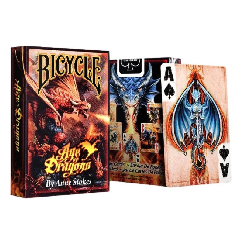 

Велосипедный возраст драконов игральные карты размер покера USPCC сборная колода волшебные карты игры фокусы реквизит для волшебника