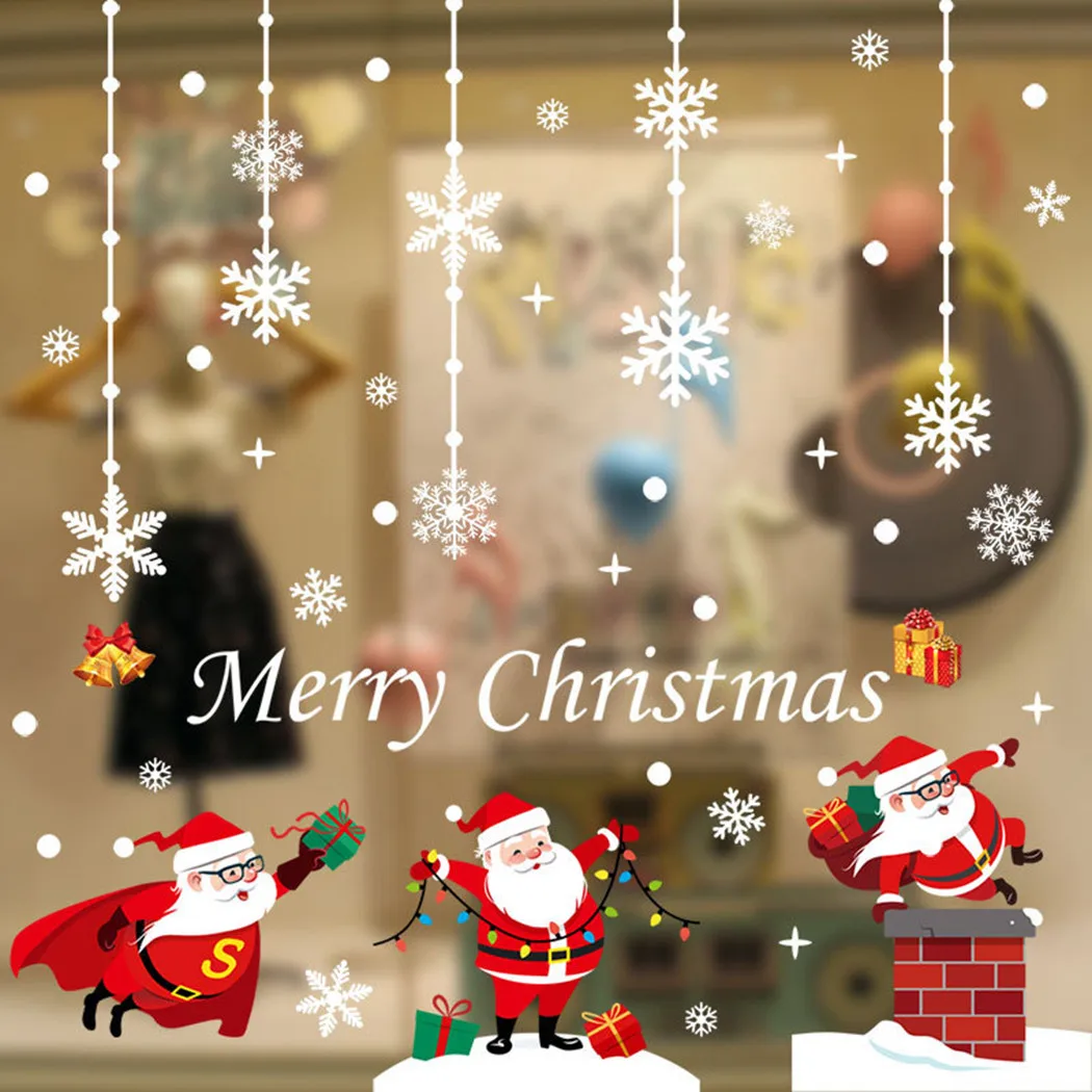 1Set Christmas Window Sticker Christmas Decoration Snowflake Snowman Elk Santa Claus Store Kids Room Decal Xmas New Year 2022
1Set Christmas Window Sticker Christmas Decoration Snowflake Snowman Elk Santa Claus Store Kids Room Decal Xmas New Year 2022