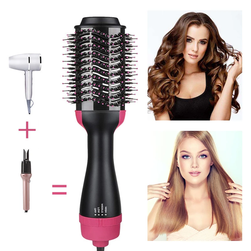 3 in 1 Hair Curler Straightener Brush Hair Dryer Curling Straightening Iron Brush Negative Ion Hot Air Comb Hair Styler Comb
3 in 1 Hair Curler Straightener Brush Hair Dryer Curling Straightening Iron Brush Negative Ion Hot Air Comb Hair Styler Comb