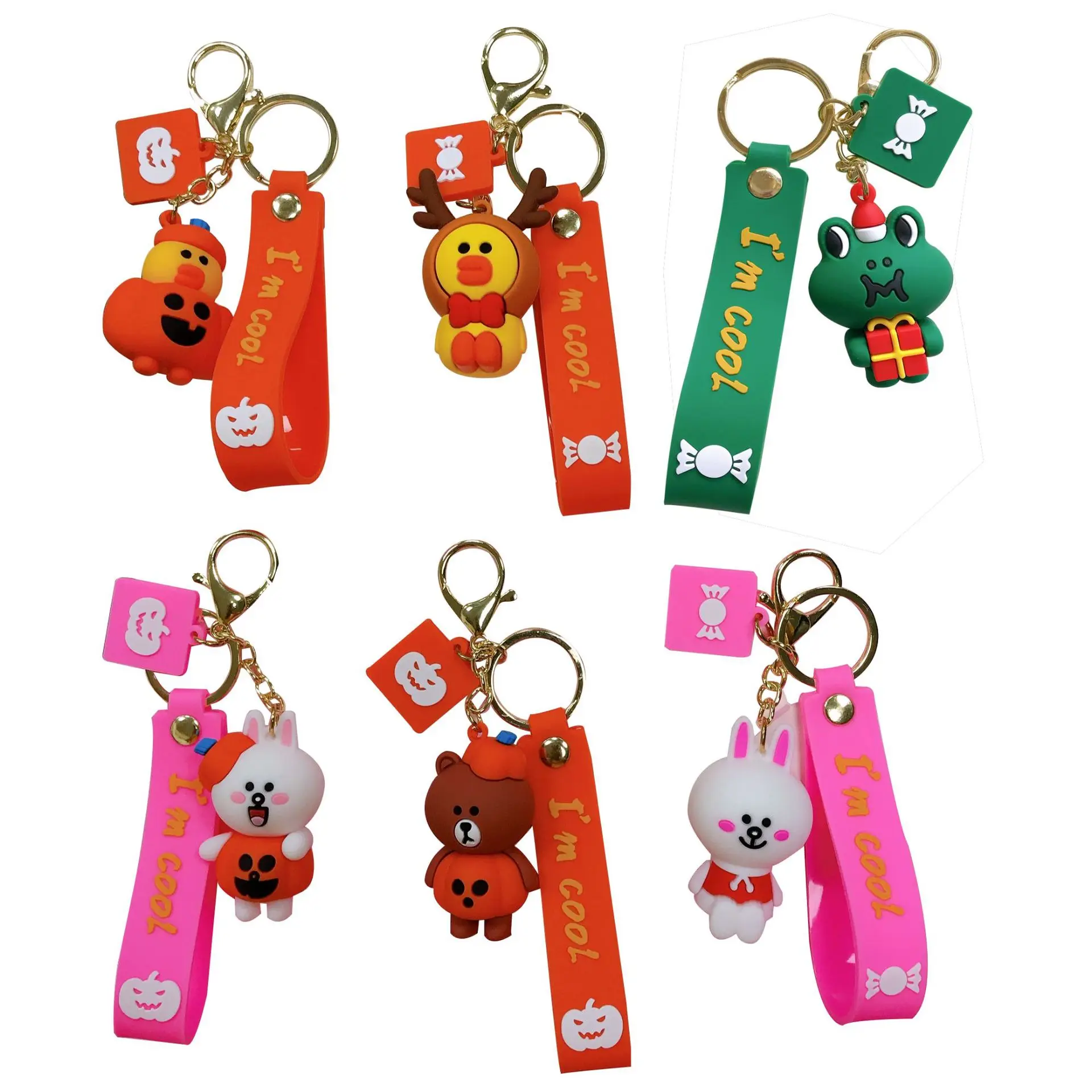 European and American Hot Halloween Gift Pumpkin Bear Rabbit Keychain Accessories Cartoon Cute Girl Small Gift
European and American Hot Halloween Gift Pumpkin Bear Rabbit Keychain Accessories Cartoon Cute Girl Small Gift