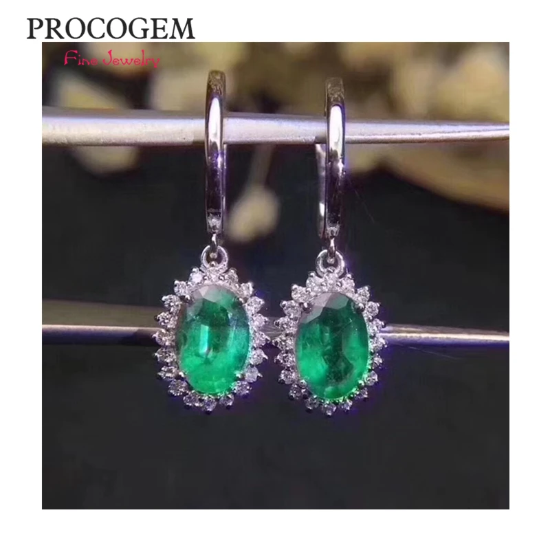 Женские серьги-подвески PROCOGEM, серьги с натуральным изумрудом, для вечеринки, настоящее зеленое ювелирное изделие из стерлингового серебра ...
Женские серьги-подвески PROCOGEM, серьги с натуральным изумрудом, для вечеринки, настоящее зеленое ювелирное изделие из стерлингового серебра ...
