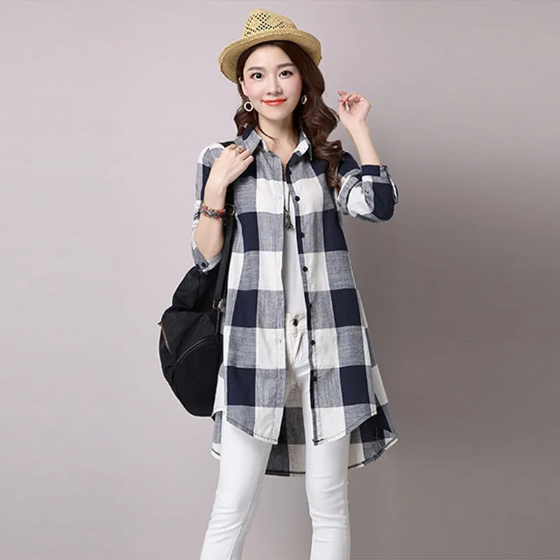 Casual Long shirt coat women 2021 summer new Streetwear Sunscreen jacket plaided shirts top female fashion loose Blouses women's
Casual Long shirt coat women 2021 summer new Streetwear Sunscreen jacket plaided shirts top female fashion loose Blouses women's