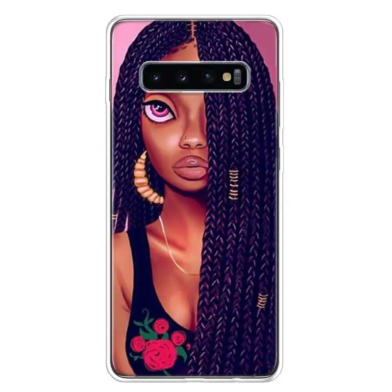 2bunz Melanin Poppin Aba Black Gir Phone Case For Samsung Galaxy S20 FE S21 Ultra S10 Lite S9 Plus S8 S7 Edge J8 J6 J4 S6 Cover | Мобильные