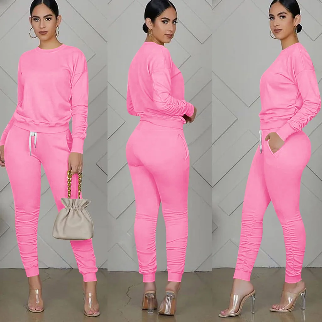Ruched Tops + Pants 2 Two Pieces Sets Plus Size Casual Autumn Winter Sweatshirts Jogger Suits Women Clothing Outfits Tracksuits
Ruched Tops + Pants 2 Two Pieces Sets Plus Size Casual Autumn Winter Sweatshirts Jogger Suits Women Clothing Outfits Tracksuits