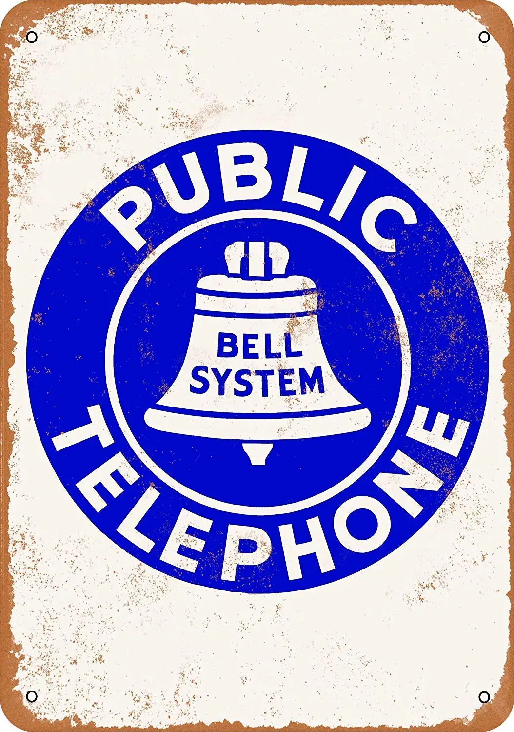 Isaric Tin Sign Bell System Public Telephone White Blue - Vintage Metal Sign 8 x 12 Inches
Isaric Tin Sign Bell System Public Telephone White Blue - Vintage Metal Sign 8 x 12 Inches