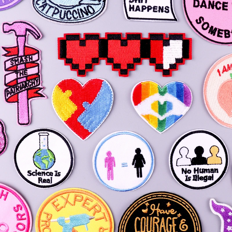 Colorful Patch Embroidery For Clothing Stripes Badge Patches For Clothes Love Heart Patch Iron On Patches On Clothes Cute Decor
Colorful Patch Embroidery For Clothing Stripes Badge Patches For Clothes Love Heart Patch Iron On Patches On Clothes Cute Decor