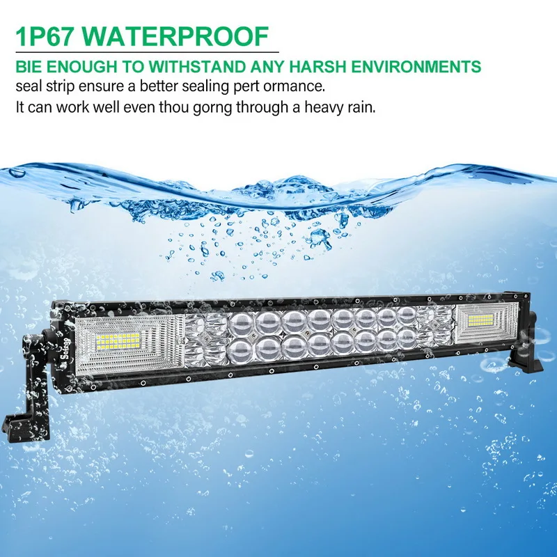 Safego 24Inch 234W Curved LED Light Bar Flood Spot Combo Beam Offroad Driving Light for SUV 4x4 Truck Tractor Boat Wrangle
Safego 24Inch 234W Curved LED Light Bar Flood Spot Combo Beam Offroad Driving Light for SUV 4x4 Truck Tractor Boat Wrangle