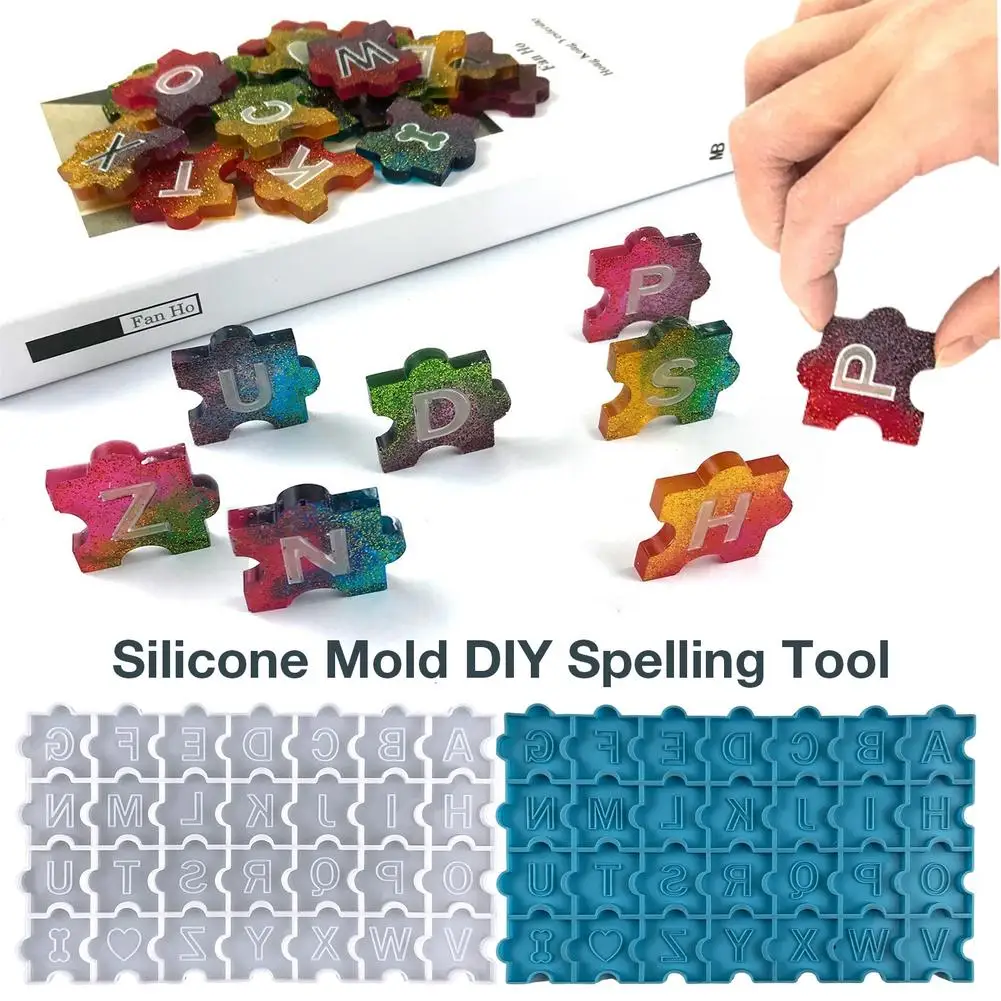 26 Letters English Alphabet Puzzle Resin Mold DIY Crystal Epoxy Resin Mold Jewelry Water Drop Puzzle Letters Silicone Mold
26 Letters English Alphabet Puzzle Resin Mold DIY Crystal Epoxy Resin Mold Jewelry Water Drop Puzzle Letters Silicone Mold