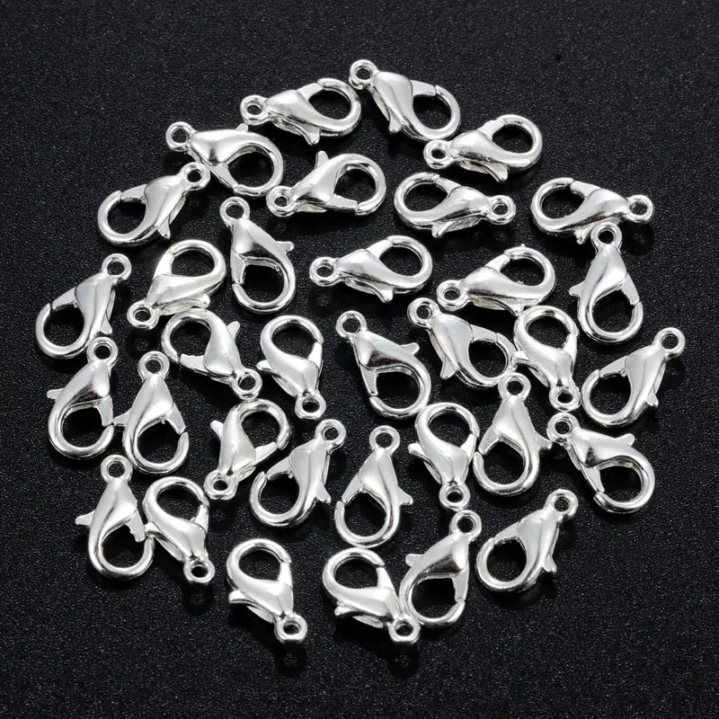 ZOSHI 50pcs/lot 10x5mm/12x6mm/14x7mm Silver Plated Lobster Clasp Hooks for Necklace&Bracelet Chain Fashion Jewelry Findings
ZOSHI 50pcs/lot 10x5mm/12x6mm/14x7mm Silver Plated Lobster Clasp Hooks for Necklace&Bracelet Chain Fashion Jewelry Findings