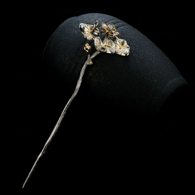 Vintage Lotus Flower 925 Sterling Silver Hair Stick Accessories For Women Chinese Hairpin Luxury Jewelry
Vintage Lotus Flower 925 Sterling Silver Hair Stick Accessories For Women Chinese Hairpin Luxury Jewelry