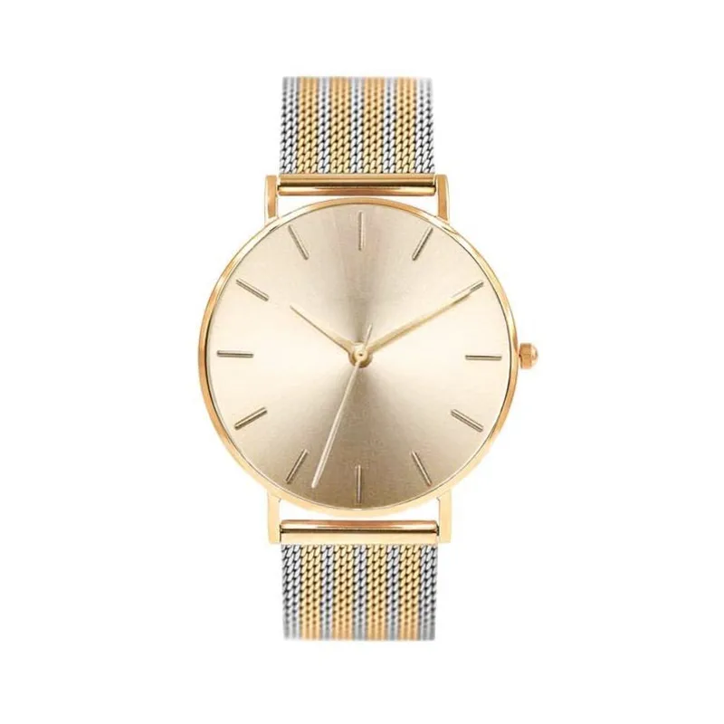 Mavis Hare Newest WAHINE Watches Wristwatch with gold silver Electricity between color Stainless steel mesh bracelet Bands
Mavis Hare Newest WAHINE Watches Wristwatch with gold silver Electricity between color Stainless steel mesh bracelet Bands