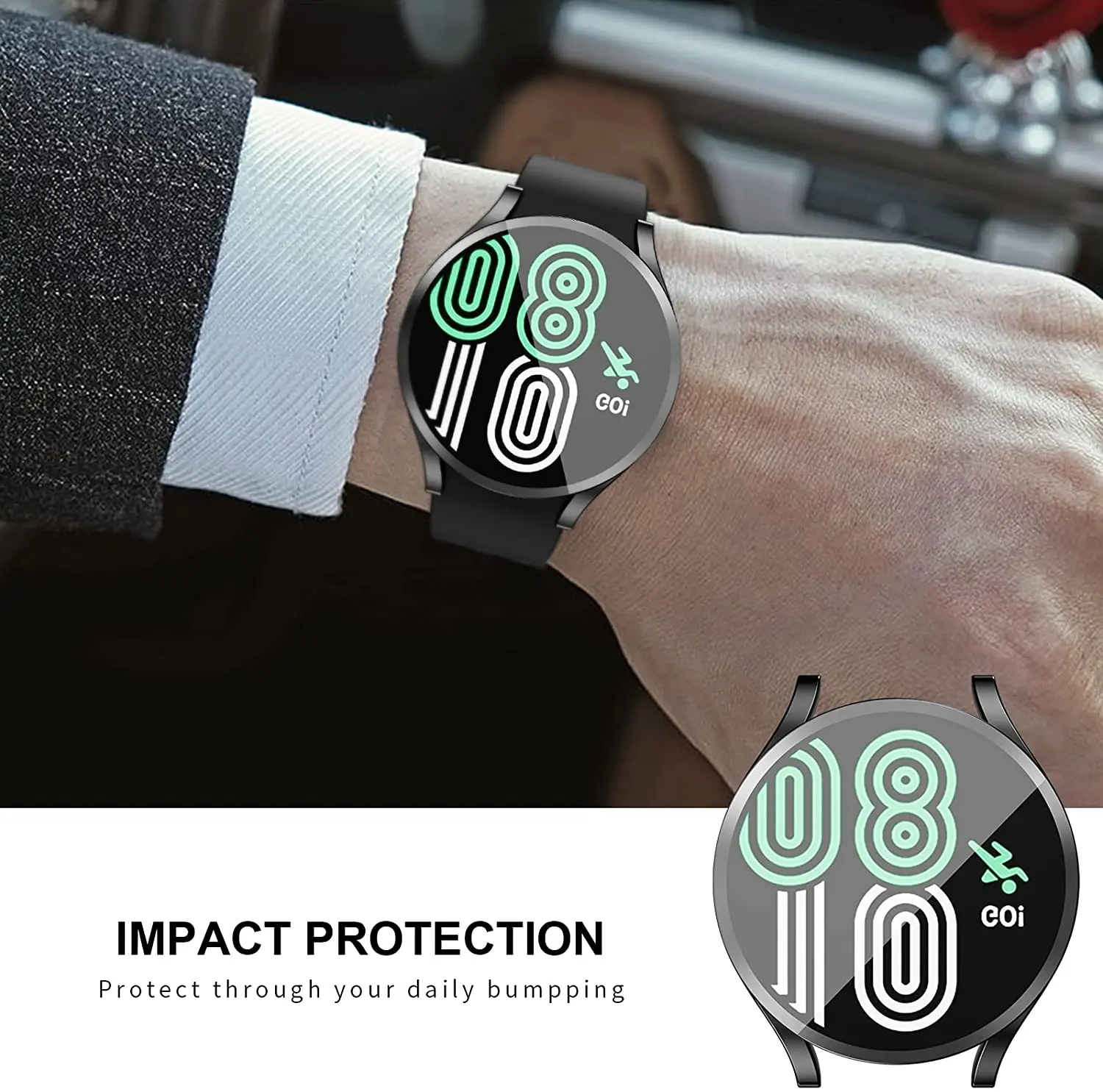 Чехол для часов + защитное закаленное стекло Samsung Galaxy Watch 4 40 мм 44 защитный чехол |