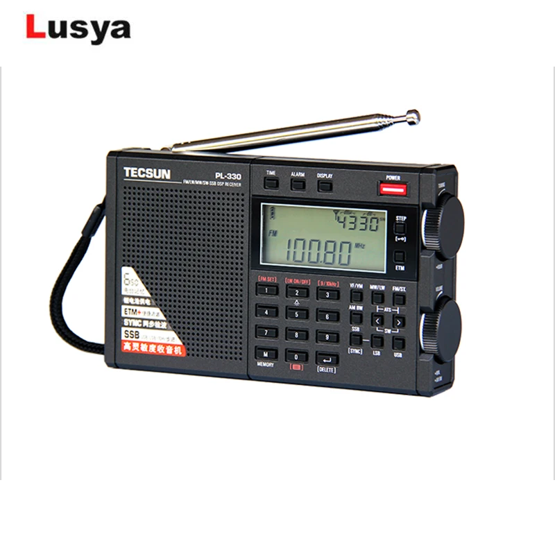 

Tecsun PL-330 FMFM AM MW SW LW приемник DSP однополосный радиоприемник цифровая Демодуляция стерео радио SSB многополосный радиоприемник I3-011