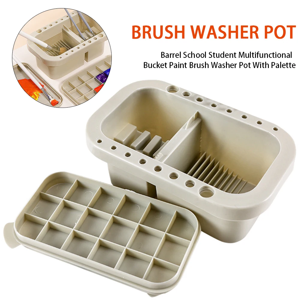 School Art Supplies Multifunctional Bucket Drying Tool Student With Palette Stationery Cleaning Paint Brush Washer Pot Holder
School Art Supplies Multifunctional Bucket Drying Tool Student With Palette Stationery Cleaning Paint Brush Washer Pot Holder