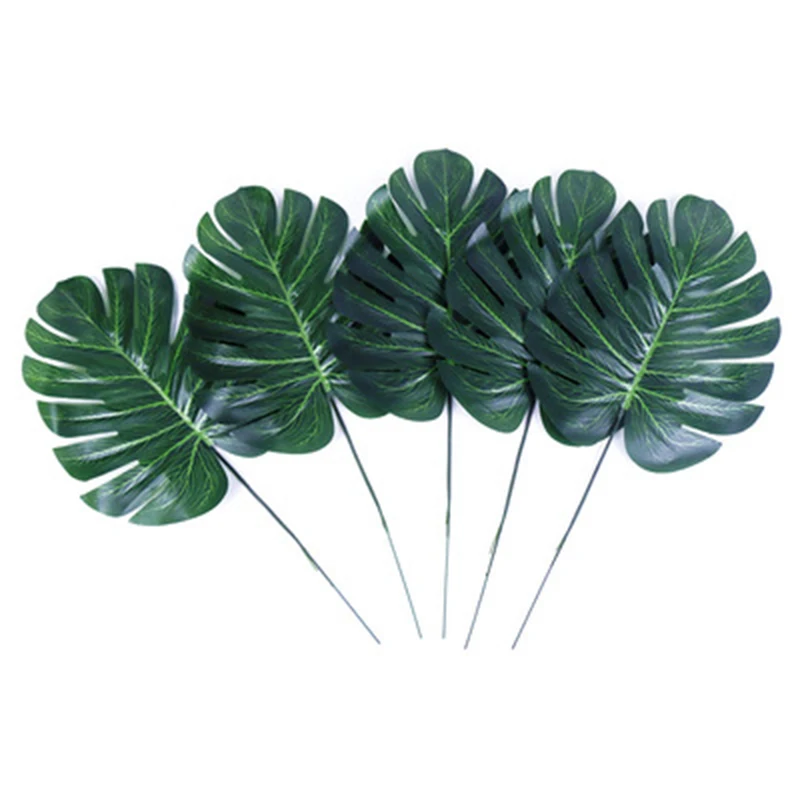 12PCS Green Tropical Palm Leaf Big Turtle Leaf Bamboo Leaf Artificial Plant Wedding Party Dining Table Garden Decoration 
12PCS Green Tropical Palm Leaf Big Turtle Leaf Bamboo Leaf Artificial Plant Wedding Party Dining Table Garden Decoration