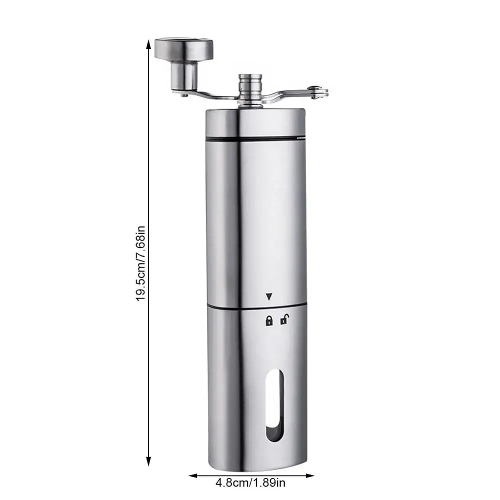 Manual Coffee Grinder with Adjustable Setting Stainless Steel Bean Burr Mill for Drip Coffee Espresso Kitchen Office Accessories
Manual Coffee Grinder with Adjustable Setting Stainless Steel Bean Burr Mill for Drip Coffee Espresso Kitchen Office Accessories