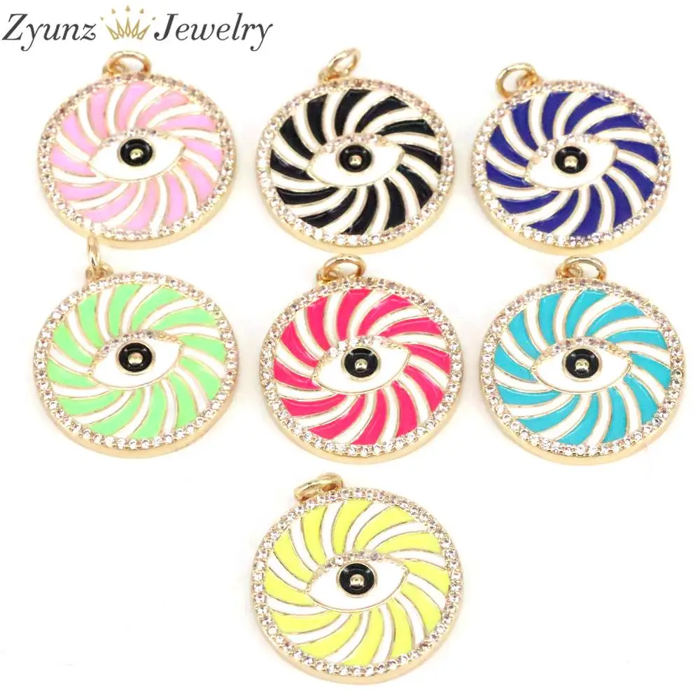 5PCS, Gold Turkish Eye Neck Pendants Classic Enamel Charms Pendant Diy Women Earrings Necklace Bracelet Coin Pendant
5PCS, Gold Turkish Eye Neck Pendants Classic Enamel Charms Pendant Diy Women Earrings Necklace Bracelet Coin Pendant