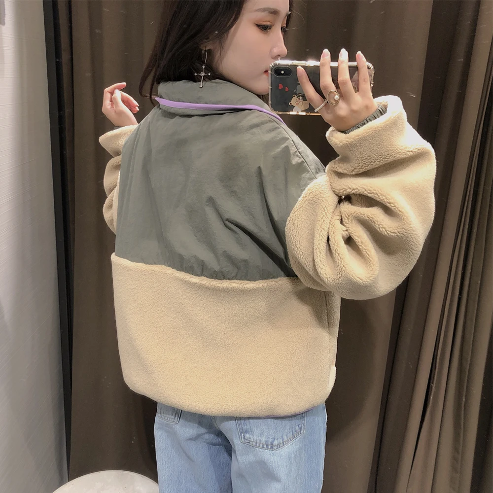 2021 new autumn and winter fashion ladies jacket plush stitching thick warm fashion casual long-sleeved zipper lapel top
2021 new autumn and winter fashion ladies jacket plush stitching thick warm fashion casual long-sleeved zipper lapel top