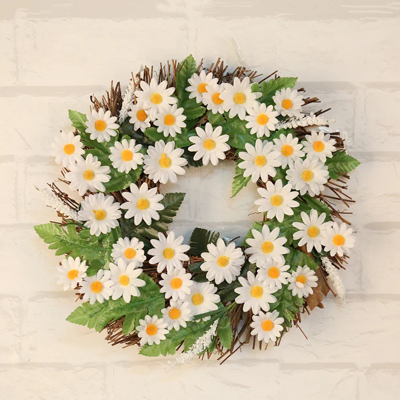 Simulation Flower Wreath Door Wall Hanging White Small Sun Flower Wreath Garland for Bar Mall Party Home Chirstmas Decor F2 
Simulation Flower Wreath Door Wall Hanging White Small Sun Flower Wreath Garland for Bar Mall Party Home Chirstmas Decor F2