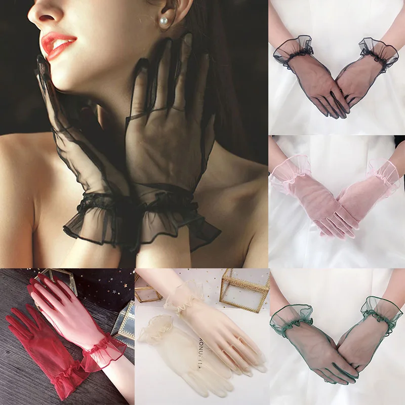 NEw 1Pair Women Tulle Gloves Mesh Lace Party Sexy Dressy Gloves Summer Full Finger Sunscreen Gloves For Girls Mittens
NEw 1Pair Women Tulle Gloves Mesh Lace Party Sexy Dressy Gloves Summer Full Finger Sunscreen Gloves For Girls Mittens