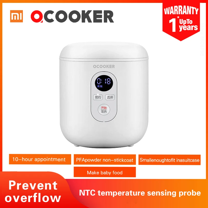 QCOOKER CR FB01 рисоварка XIAOMI дорожный портативный Электрический Ланч бокс контейнер с