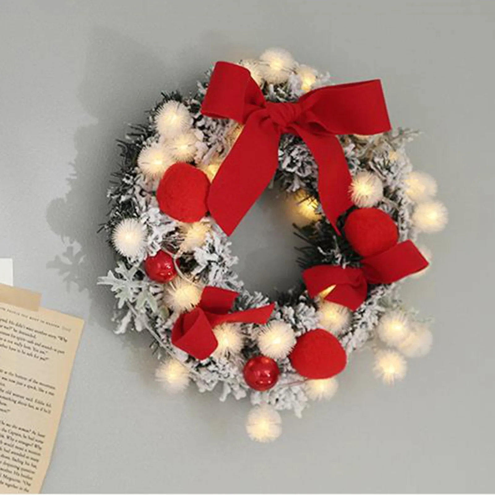 30cm Christmas Ornaments Christmas Bow Wreath Window Scene Arrangement Thanksgiving Garland Windows Home Decor Pendant
30cm Christmas Ornaments Christmas Bow Wreath Window Scene Arrangement Thanksgiving Garland Windows Home Decor Pendant