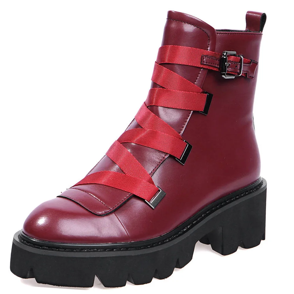 SaraIris Ladie Punk Platform Buckle Ankle Boots Stylish New Designer Boots Women 2020 Casual Square Heel Shoes Woman 
SaraIris Ladie Punk Platform Buckle Ankle Boots Stylish New Designer Boots Women 2020 Casual Square Heel Shoes Woman